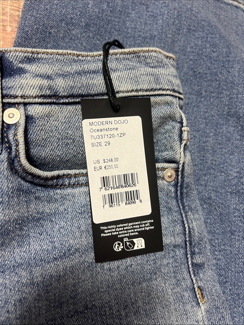 7 for all mankind new with tags size 29 blue women's jeans - Picture 3 of 5